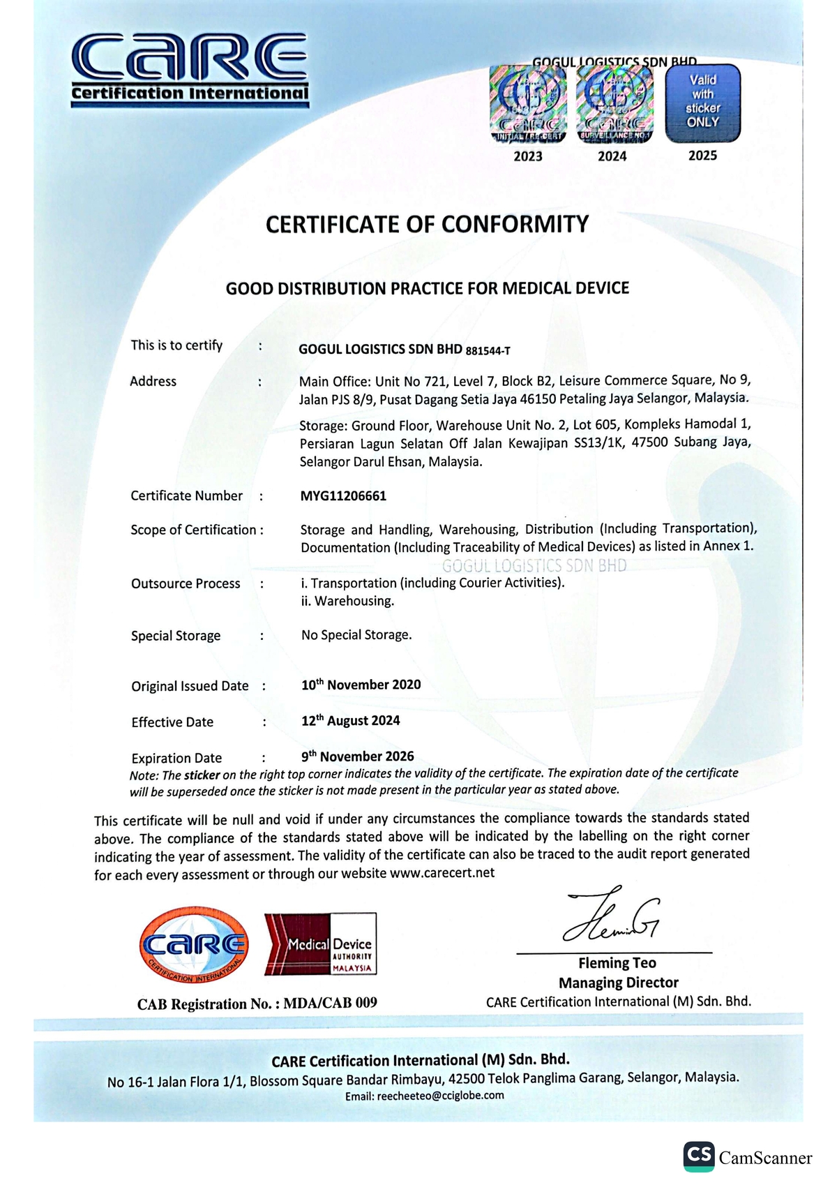 Certificate 1